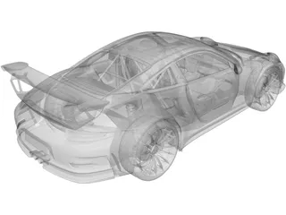 Porsche 911 GT3 RS (2016) 3D Model preview