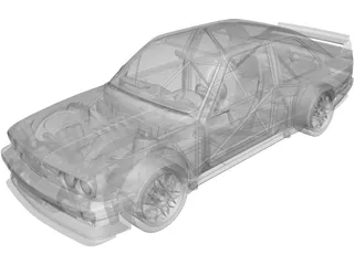 BMW M3 E30 Evo 3D Model preview