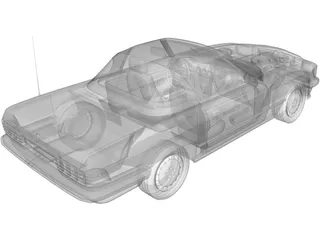 Mercedes-Benz 350SLC 3D Model preview