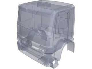 Mercedes-Benz Semi-Cab 3D Model preview