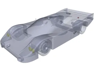 Porsche 962 3D Model preview