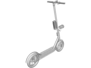 Electric Scooter 3D Model preview