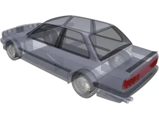 BMW 320i 3D Model preview