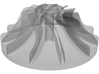 Impeller 3D Model preview