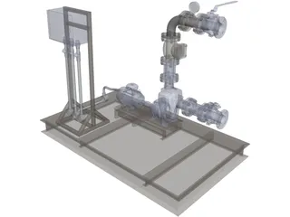 Pump 3D Model preview