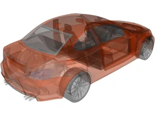BMW 1M Coupe 3D Model preview
