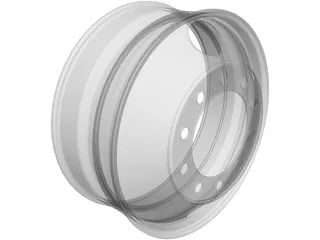 Truck Rim 3D Model preview