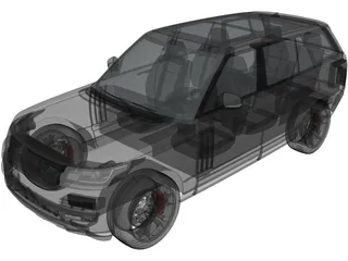 Range Rover SVA Dynamic LWB (2017) 3D Model preview