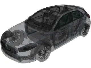 Mercedes-Benz A-Class (2019) 3D Model preview