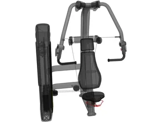 Bench Press 3D Model preview