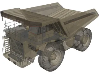 Mining Dump Truck 3D Model preview