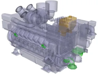 MTU 4000 3D Model preview