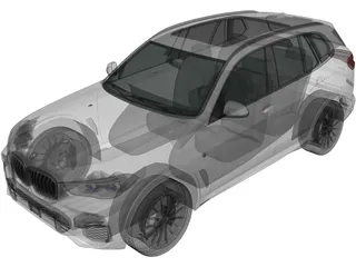 BMW X5 M Sport (2019) 3D Model preview