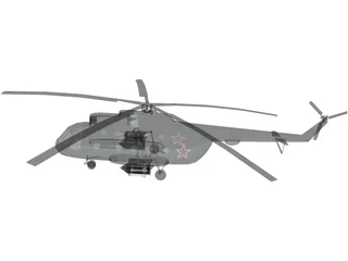 Mil Mi-17 3D Model preview