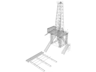 Land Rig 3D Model preview
