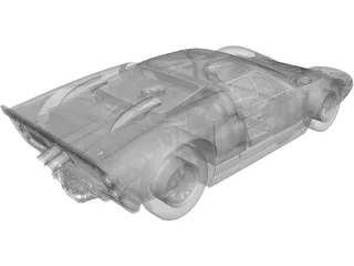 Ford GT40 Mk2 (1966) 3D Model preview
