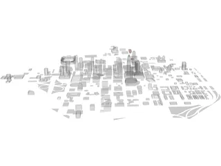 Charlotte Downtown 3D Model preview