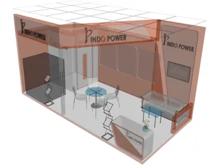 Exhibition Stand 3D Model preview