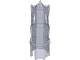 Meydan Saat Sari 3D Model preview