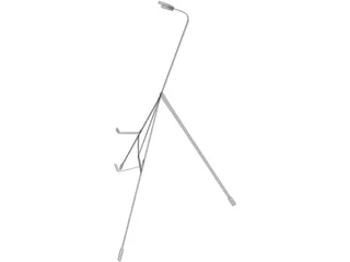 Electric Guitar Stand 3D Model preview