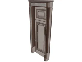 Door Classic 3D Model preview