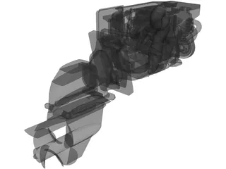 Yanmar 4BY2 180Z 3D Model preview