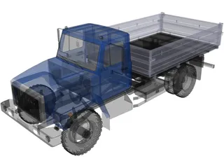 GAZ 3307 3D Model preview