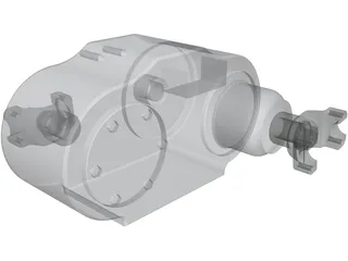 Transfer Case 4x4 3D Model preview