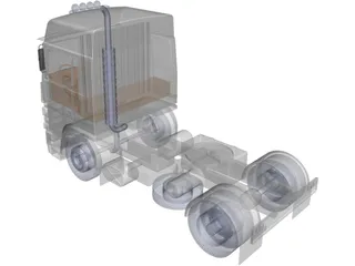 Renault Magnum R365 3D Model preview