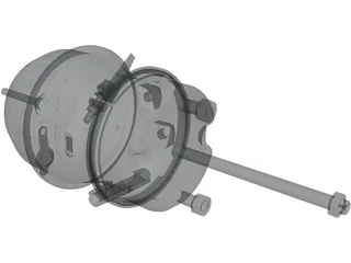 Brake Tristop Cylinder 3D Model preview
