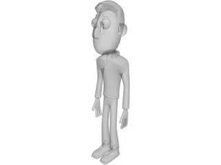 Cartoon Figure Male 3D Model preview