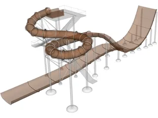 Water Park 3D Model preview