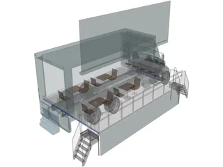 Event Truck 3D Model preview