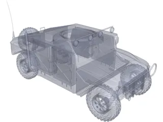 M1151 HMMWV Hummer 3D Model preview
