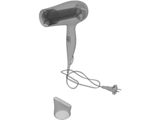 Hairdryer 3D Model preview