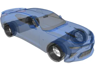 Chevrolet Camaro SS (2016) 3D Model preview