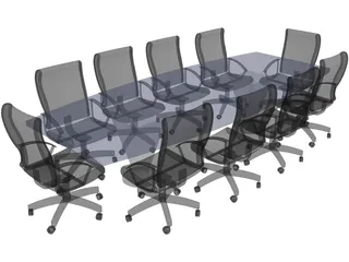 Conference Table 3D Model preview