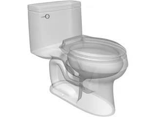 Toilet 3D Model preview