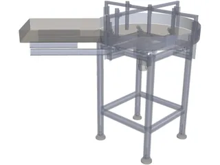 Rotary Table Feeder 3D Model preview