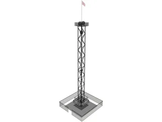 Rail Tower Extreme 3D Model preview