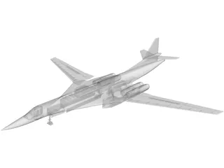 Tupolev Tu-160 3D Model preview