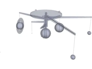 Solar System Layout 3D Model preview