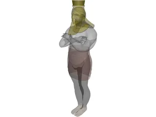 Nebuchadnezzar Statue 3D Model preview