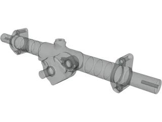 KAZ Technologies FSAE Steering Rack 3D Model preview