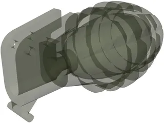 Pineapple Mk2 Grenade 3D Model preview