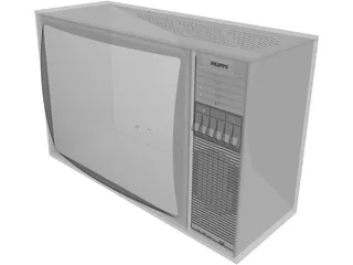 Philips K9 TV 3D Model preview