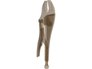 Vice Grip Plier 3D Model preview