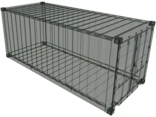 Shipping Container 3D Model preview