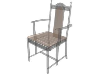 Chair Diner 3D Model preview