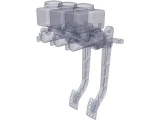 Wilwood Pedals Assembly 340 3D Model preview